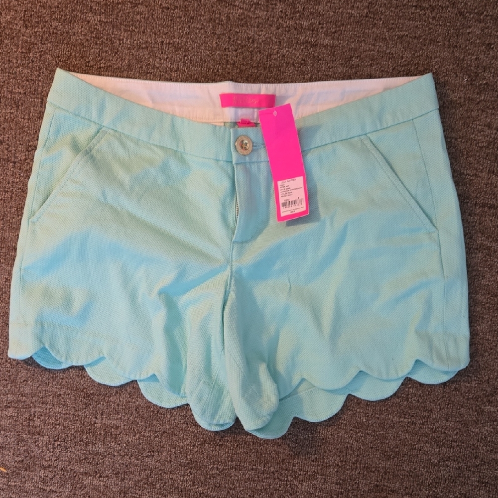 Lilly Pulitzer Buttercup Stretch Shorts, Resort Aqua